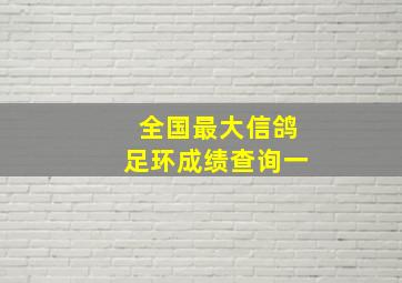 全国最大信鸽足环成绩查询一