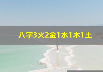 八字3火2金1水1木1土