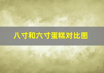 八寸和六寸蛋糕对比图