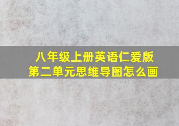 八年级上册英语仁爱版第二单元思维导图怎么画