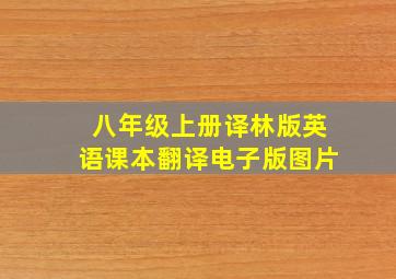 八年级上册译林版英语课本翻译电子版图片