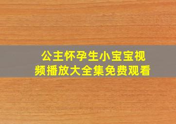 公主怀孕生小宝宝视频播放大全集免费观看