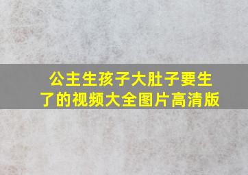 公主生孩子大肚子要生了的视频大全图片高清版