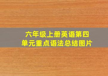 六年级上册英语第四单元重点语法总结图片