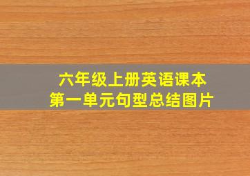 六年级上册英语课本第一单元句型总结图片