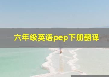 六年级英语pep下册翻译