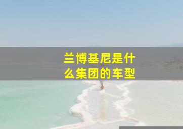 兰博基尼是什么集团的车型