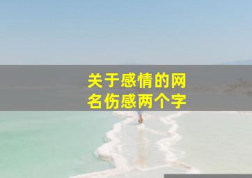 关于感情的网名伤感两个字