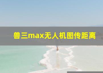 兽三max无人机图传距离