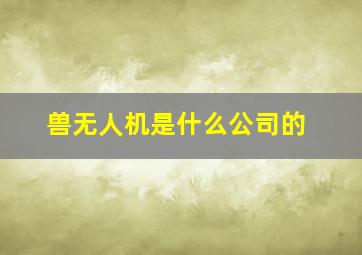 兽无人机是什么公司的