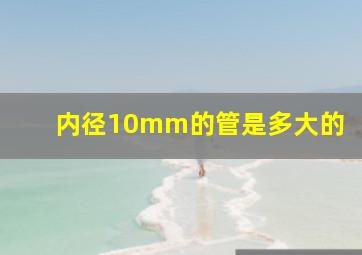 内径10mm的管是多大的