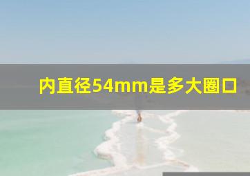 内直径54mm是多大圈口