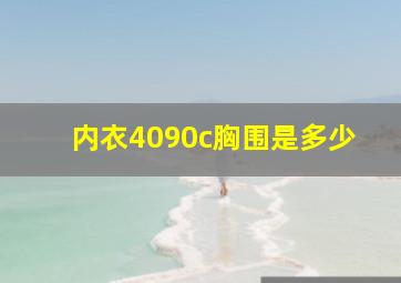 内衣4090c胸围是多少