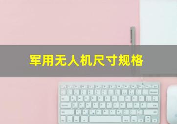 军用无人机尺寸规格