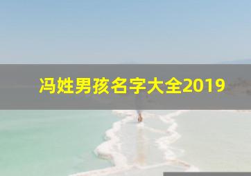 冯姓男孩名字大全2019