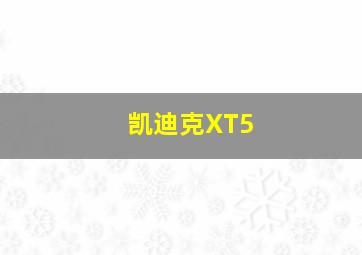 凯迪克XT5