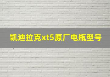 凯迪拉克xt5原厂电瓶型号