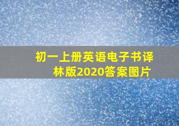 初一上册英语电子书译林版2020答案图片