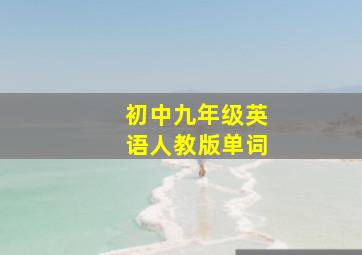 初中九年级英语人教版单词