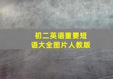 初二英语重要短语大全图片人教版