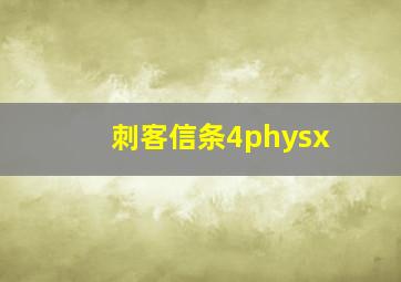 刺客信条4physx