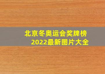 北京冬奥运会奖牌榜2022最新图片大全