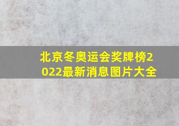 北京冬奥运会奖牌榜2022最新消息图片大全