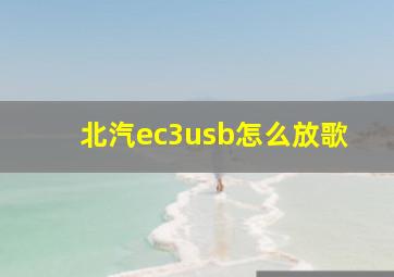 北汽ec3usb怎么放歌