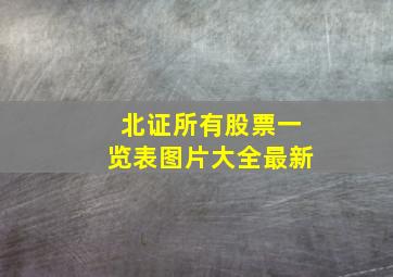 北证所有股票一览表图片大全最新