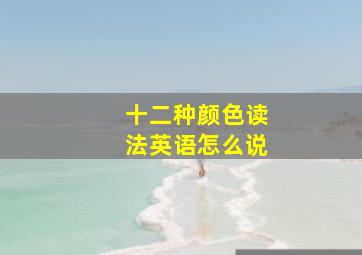 十二种颜色读法英语怎么说