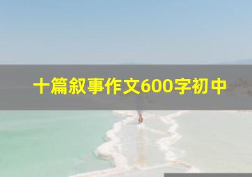 十篇叙事作文600字初中