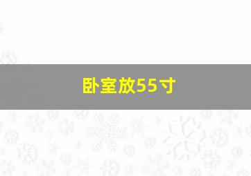 卧室放55寸