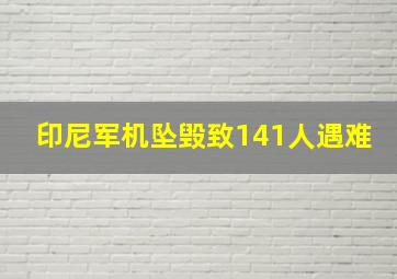 印尼军机坠毁致141人遇难