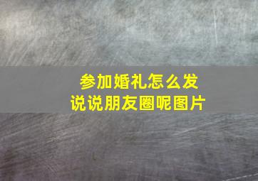 参加婚礼怎么发说说朋友圈呢图片