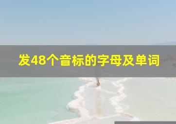 发48个音标的字母及单词