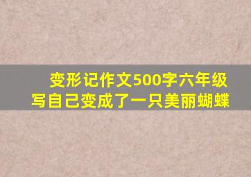 变形记作文500字六年级写自己变成了一只美丽蝴蝶