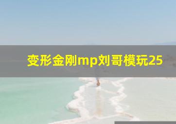 变形金刚mp刘哥模玩25