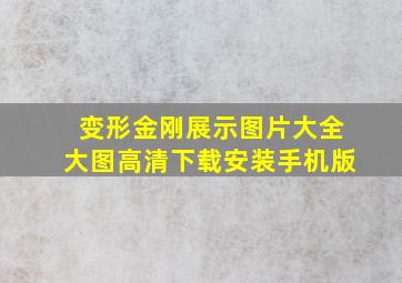 变形金刚展示图片大全大图高清下载安装手机版