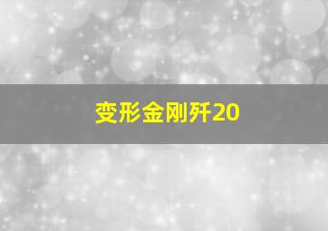 变形金刚歼20