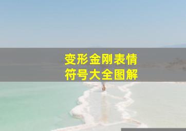 变形金刚表情符号大全图解