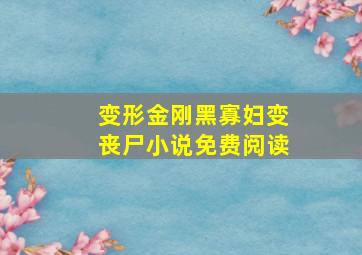 变形金刚黑寡妇变丧尸小说免费阅读