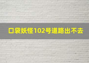 口袋妖怪102号道路出不去