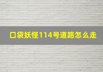 口袋妖怪114号道路怎么走