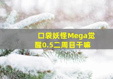 口袋妖怪Mega觉醒0.5二周目干嘛