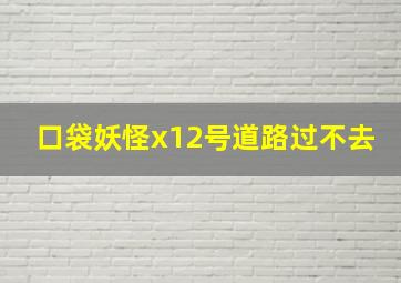 口袋妖怪x12号道路过不去