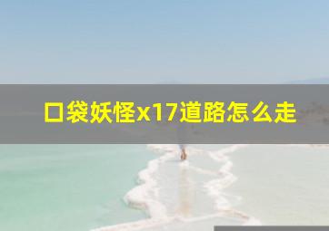 口袋妖怪x17道路怎么走