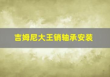 吉姆尼大王销轴承安装