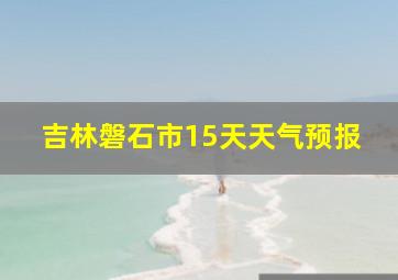 吉林磐石市15天天气预报