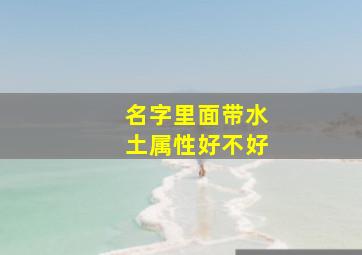 名字里面带水土属性好不好