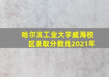 哈尔滨工业大学威海校区录取分数线2021年